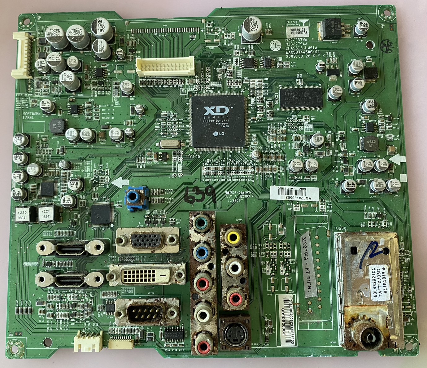 อันที่ 639 LG M227WA-PT ซีสเตร็ม EAX59744506 ดีเทสแล้ว