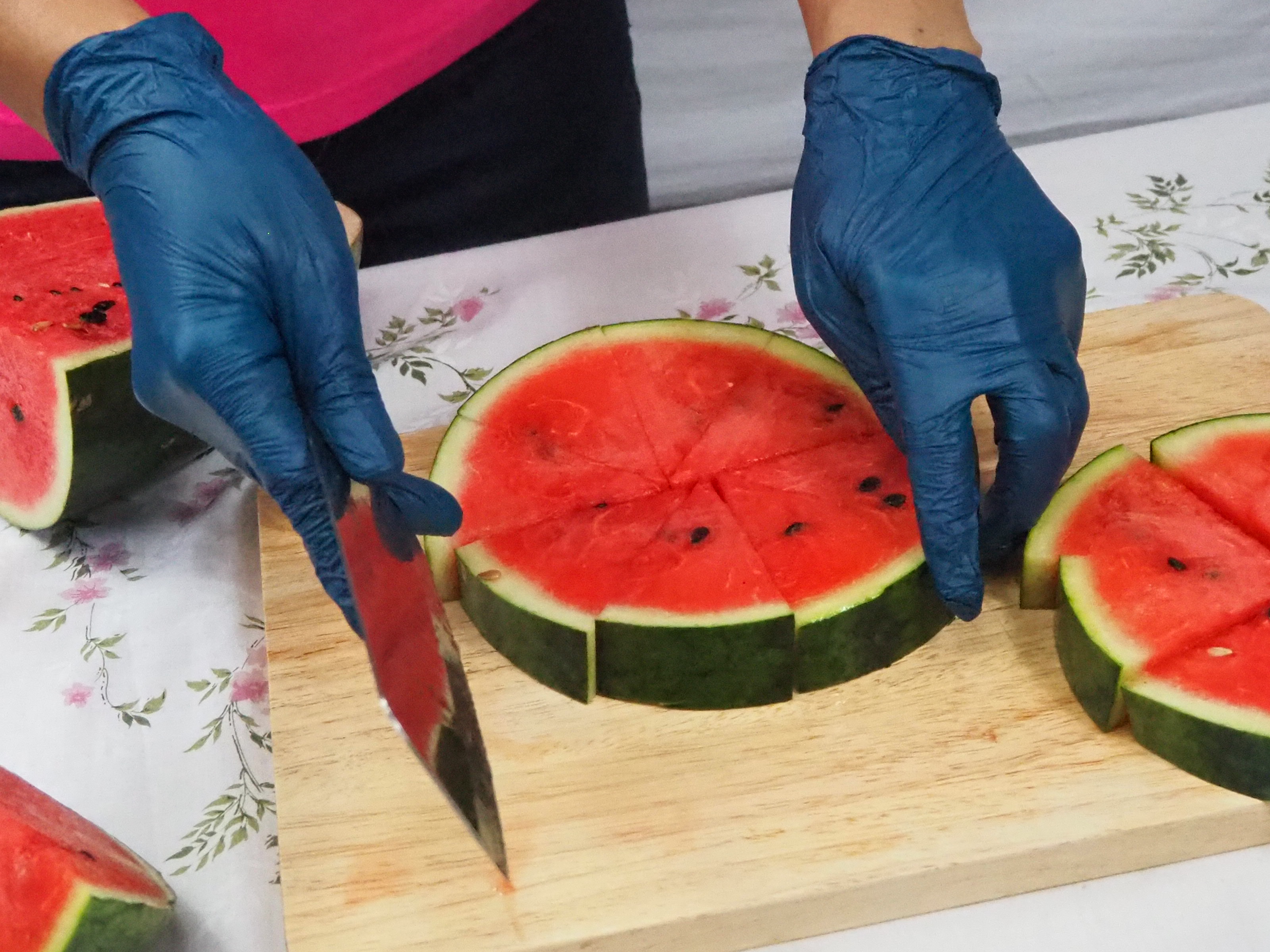 [ยกลัง 10กล่อง] OCB52 ถุงมือไนไตร สีทูโทน สีกรมท่า/ดำ ไม่มีแป้ง บางกระชับ ยาว 9นิ้ว หนัก 5 กรัม (100ชิ้น/กล่อง)