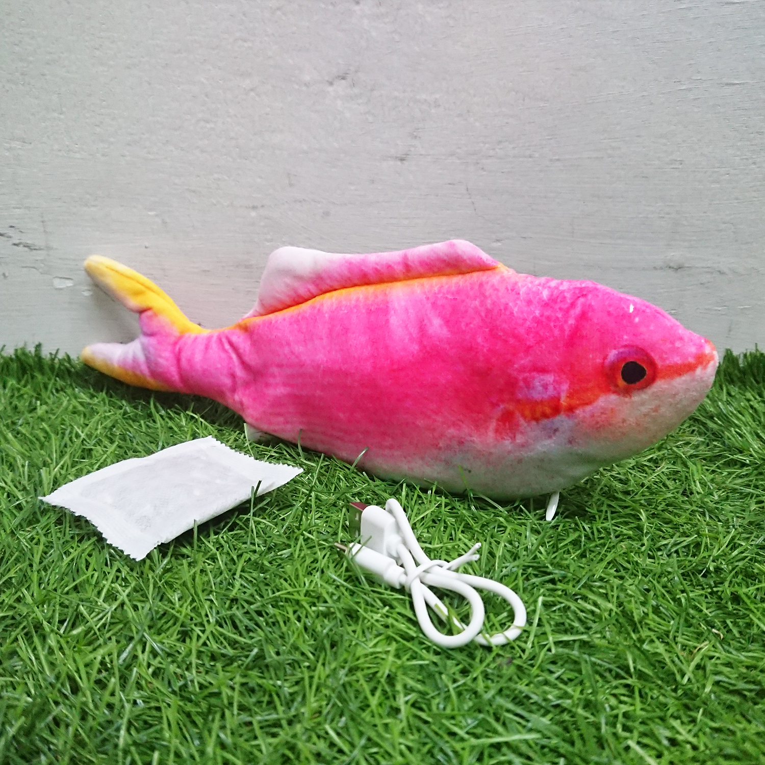 [1100] ของเล่นแมว ปลาสด ดิ้นได้ เลือกได้ 16 สายพันธุ์ ชาร์จ USB ฟรี ซอง Catnip ตำแยแมว