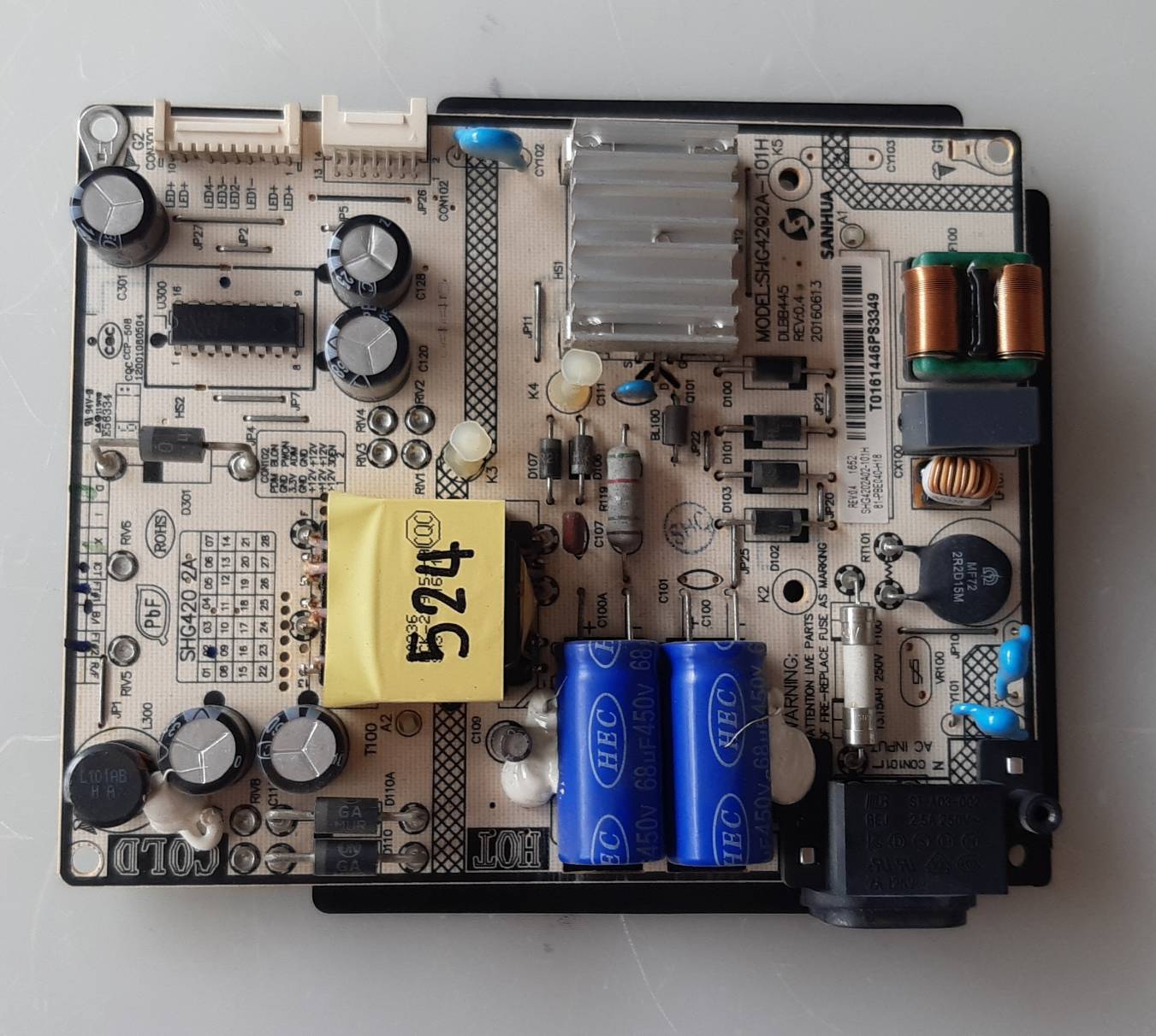 อันที่ 524 TCL 43P2US ซัฟฟลาย SHG4202A-101H DLBB445 ดีเทสแล้ว
