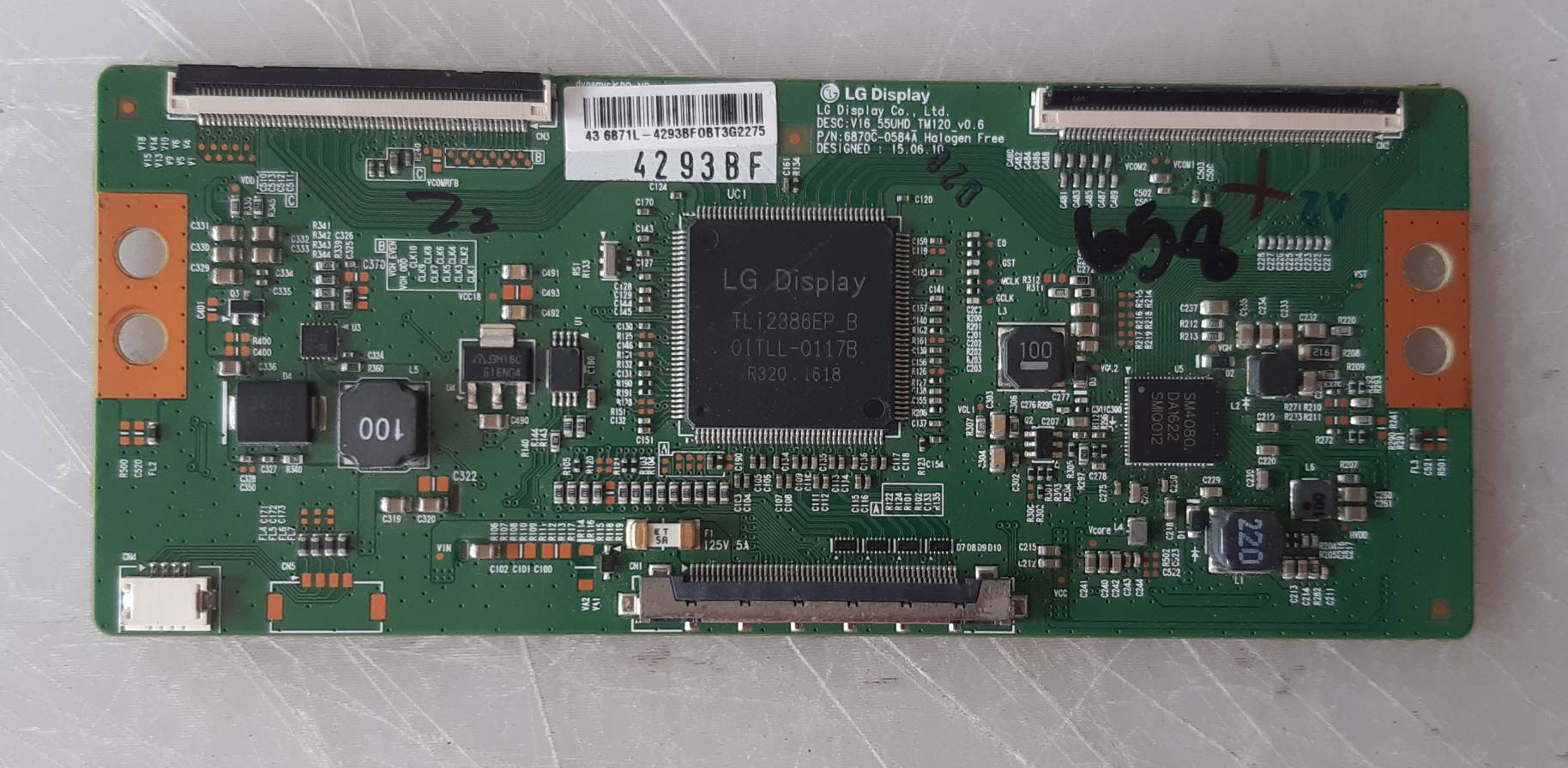 อันที่ 658 Panasonic TH-49DX400T ทีคอน 6870C-0584A ดีเทสแล้ว