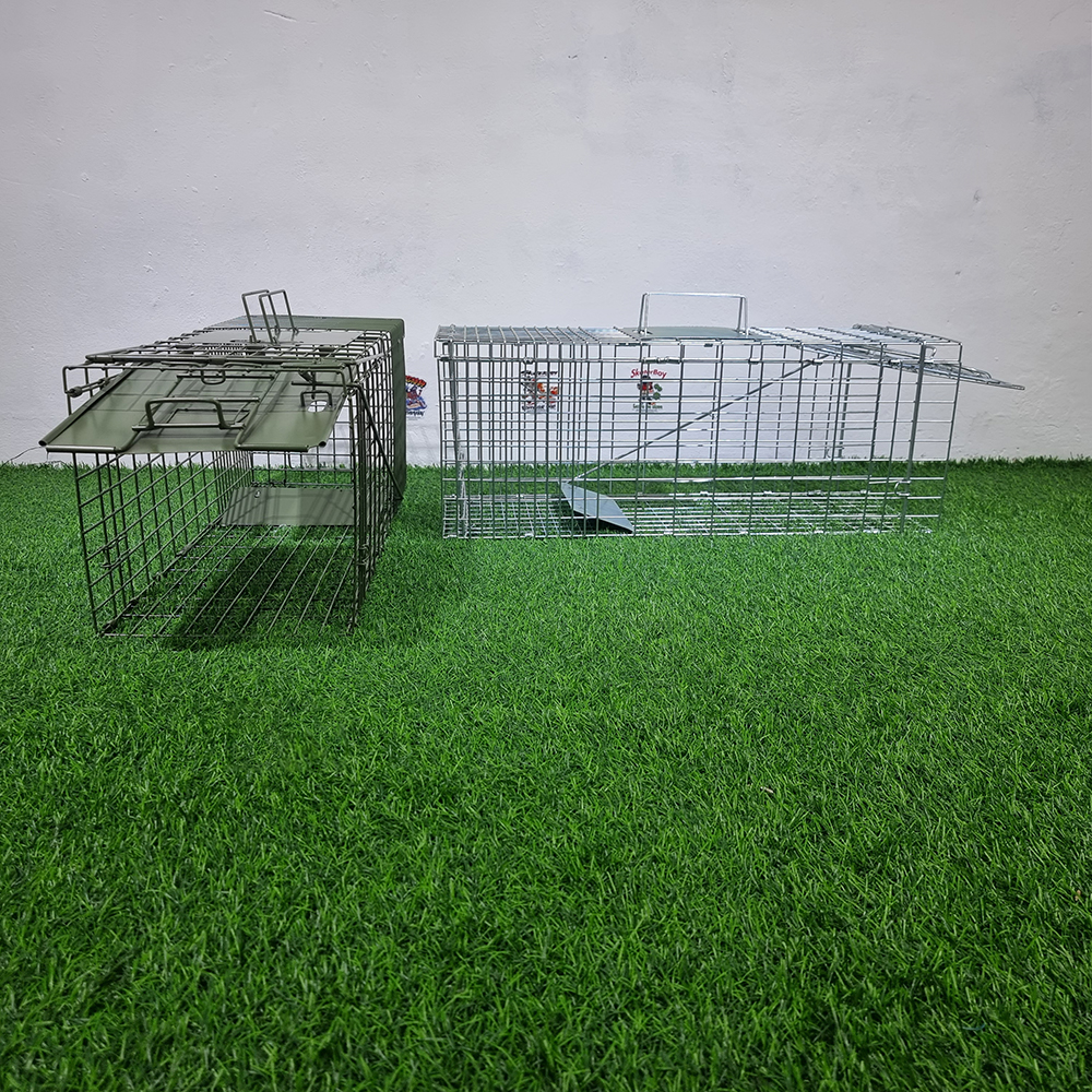 [1100] กรงดักจับแมวจร ตะกวด ดักสัตว์บาดเจ็บ ทำหมัน พับได้ หลายขนาด