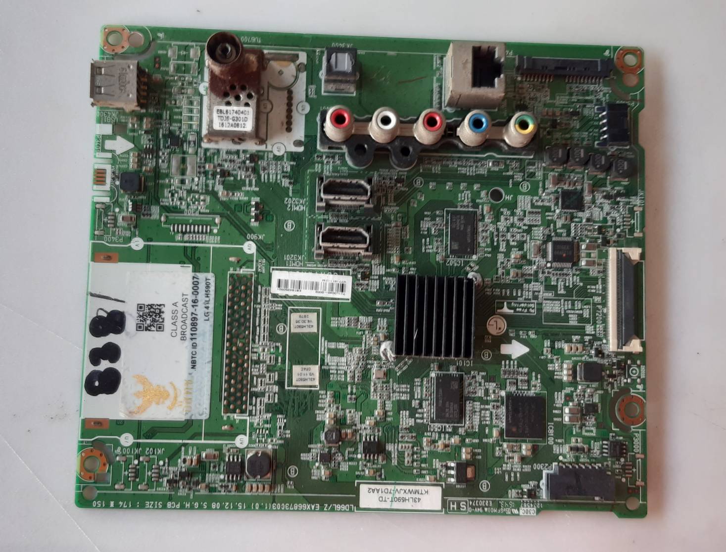 อันที่ 838 LG 43LH590T ซีสเตร็ม EAX66873003 ดีเทสแล้ว