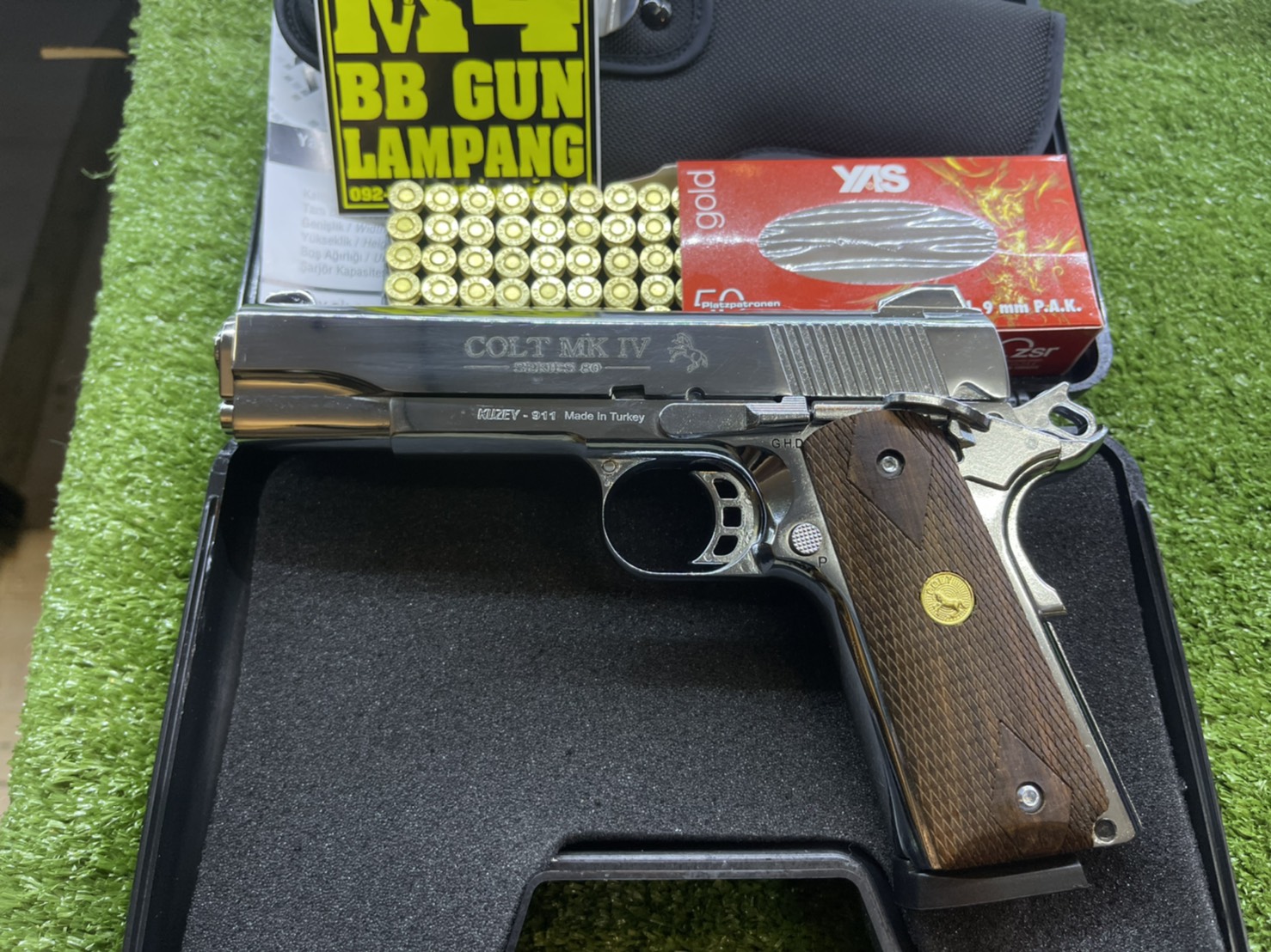 KUZEY M1911 ลาย Series 80 ลำกล้อง 5" เงินเงา