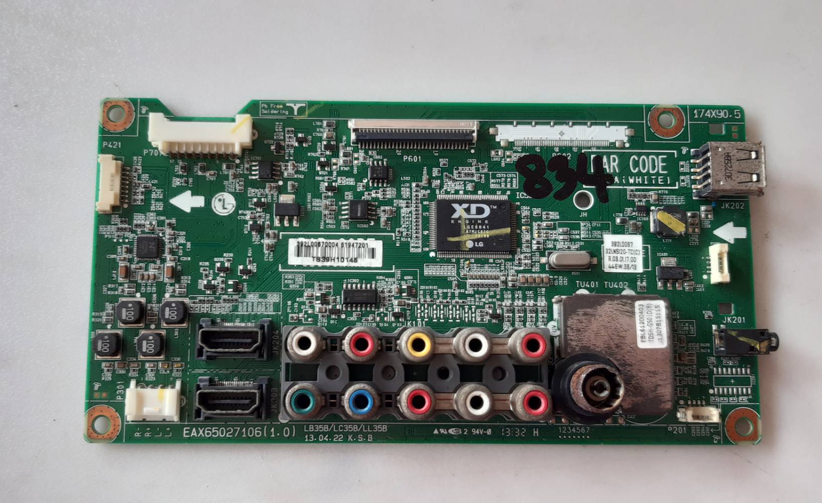 อันที่ 834 LG 32LN5120 ซีสเตร็ม EAX65027106 30PIN ดีเทสแล้ว