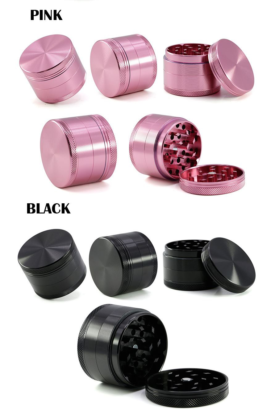 [1002] Grinder ขนาด 50x40mm 4ชั้น ฟันคม งานCNC ที่บดสมุนไพร เครื่องบดสมุนไพร บดกาแฟ ไกเดอร์บด