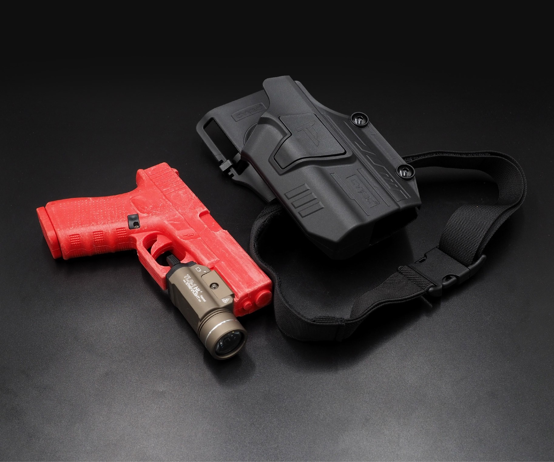ซองพกนอก Mega-Fit ติดไฟฉาย + เพลทลดต่ำ (K0970)