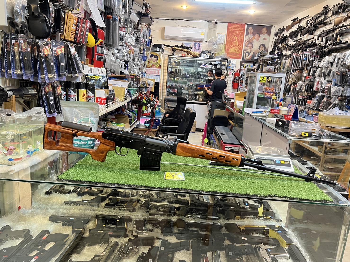 A&K รุ่น (SVD-MW-E)ระบบไฟฟ้า บอดี้โลหะ ไม้แท้ SVD Dragunova