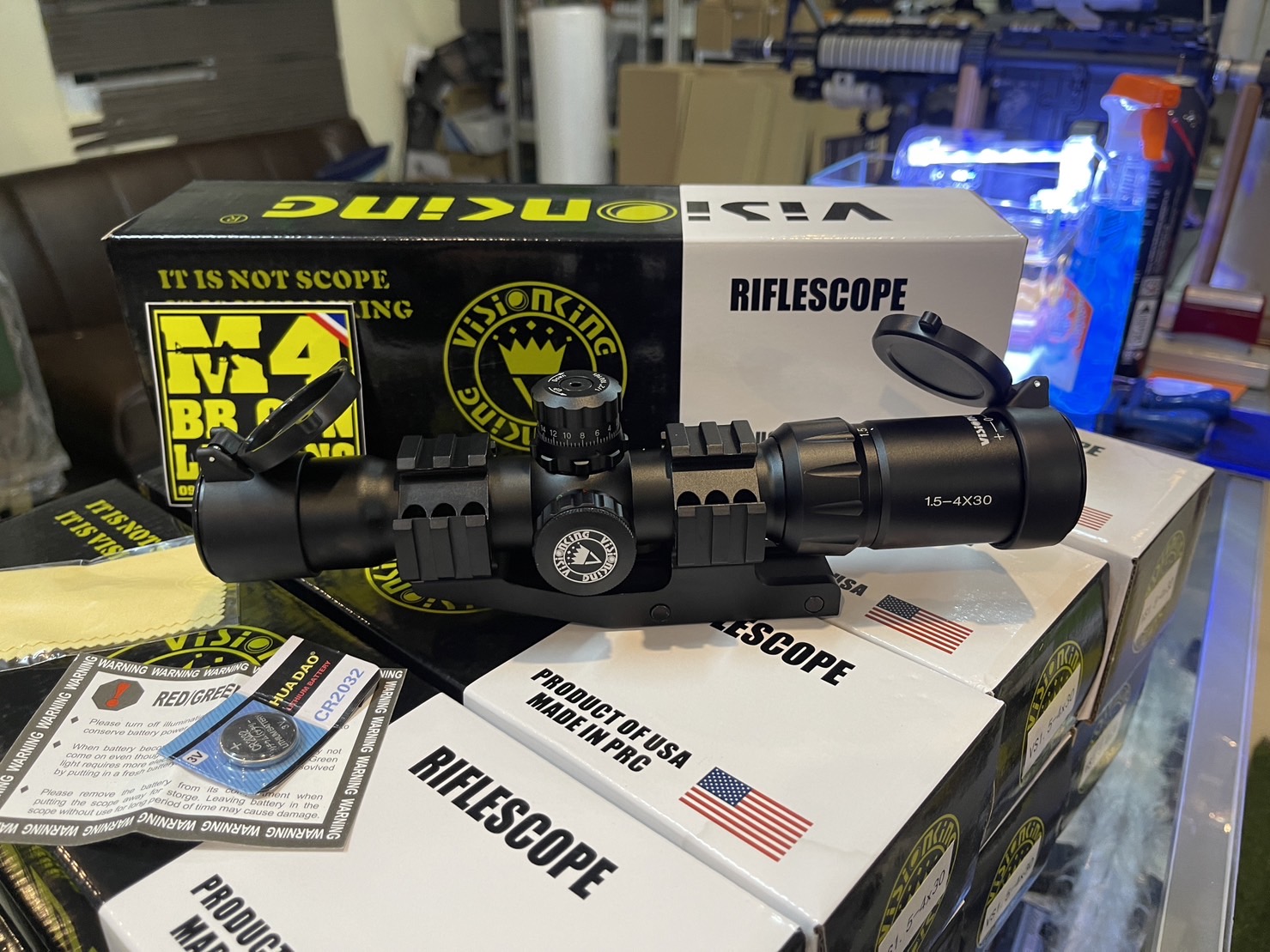 Scope : VisionKing 1.5-4x30 CQB เป้า Mil-Dot