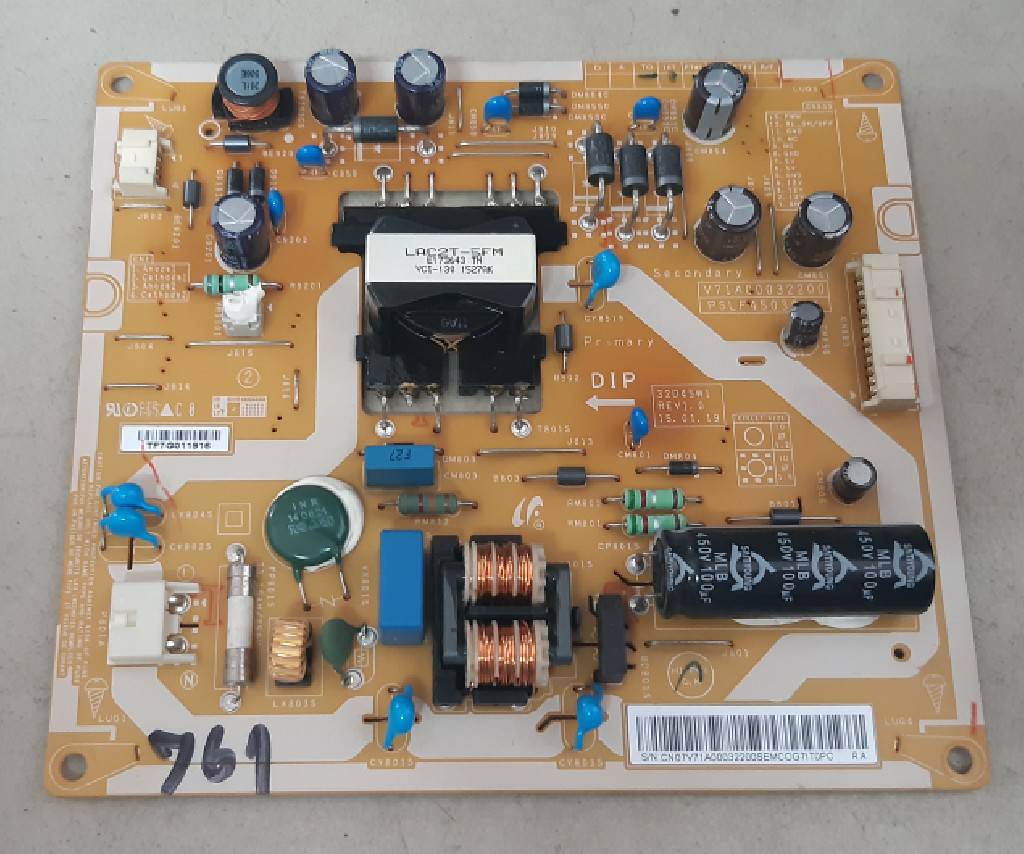 อันที่ 761 TOSHIBA 32L2550VT ซัฟฟลาย V17A00032200 ดีเทสแล้ว