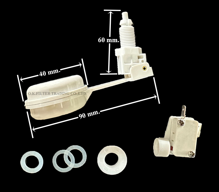 สวิทช์ลูกลอยแนวดิ่ง ควบคุมระดับน้ำ Electric Vertical Float Switch