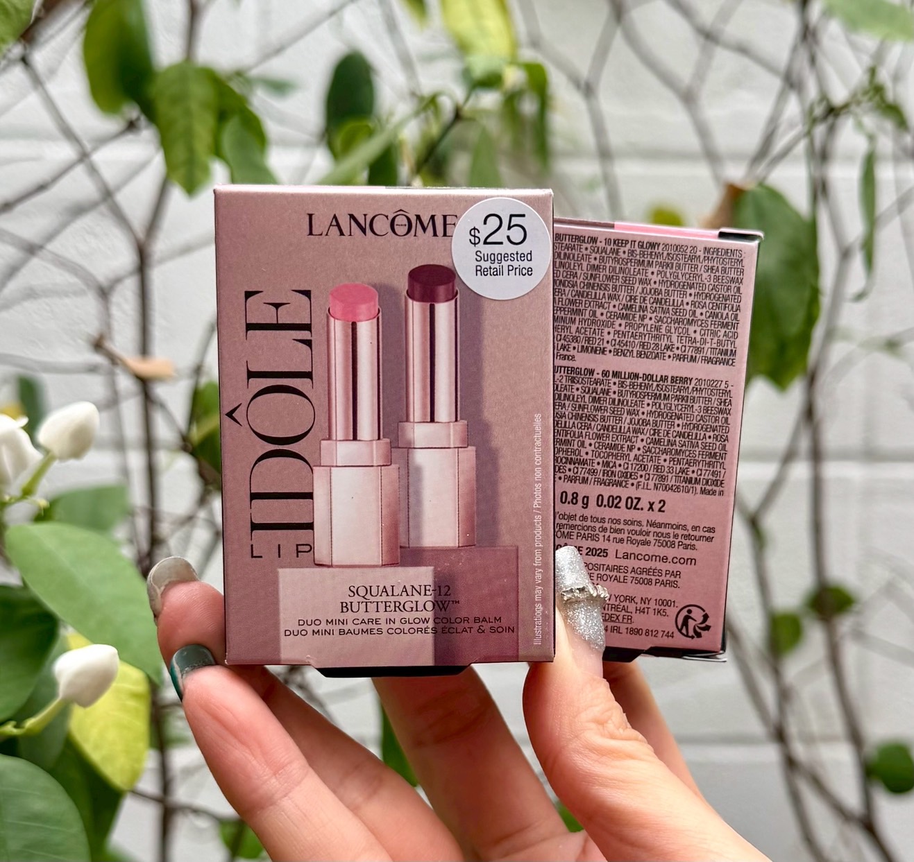 ลิปบาล์ม Lancome Idole Butterglow Mini Lip Balm Duo set ขนาด 0.8g x 2