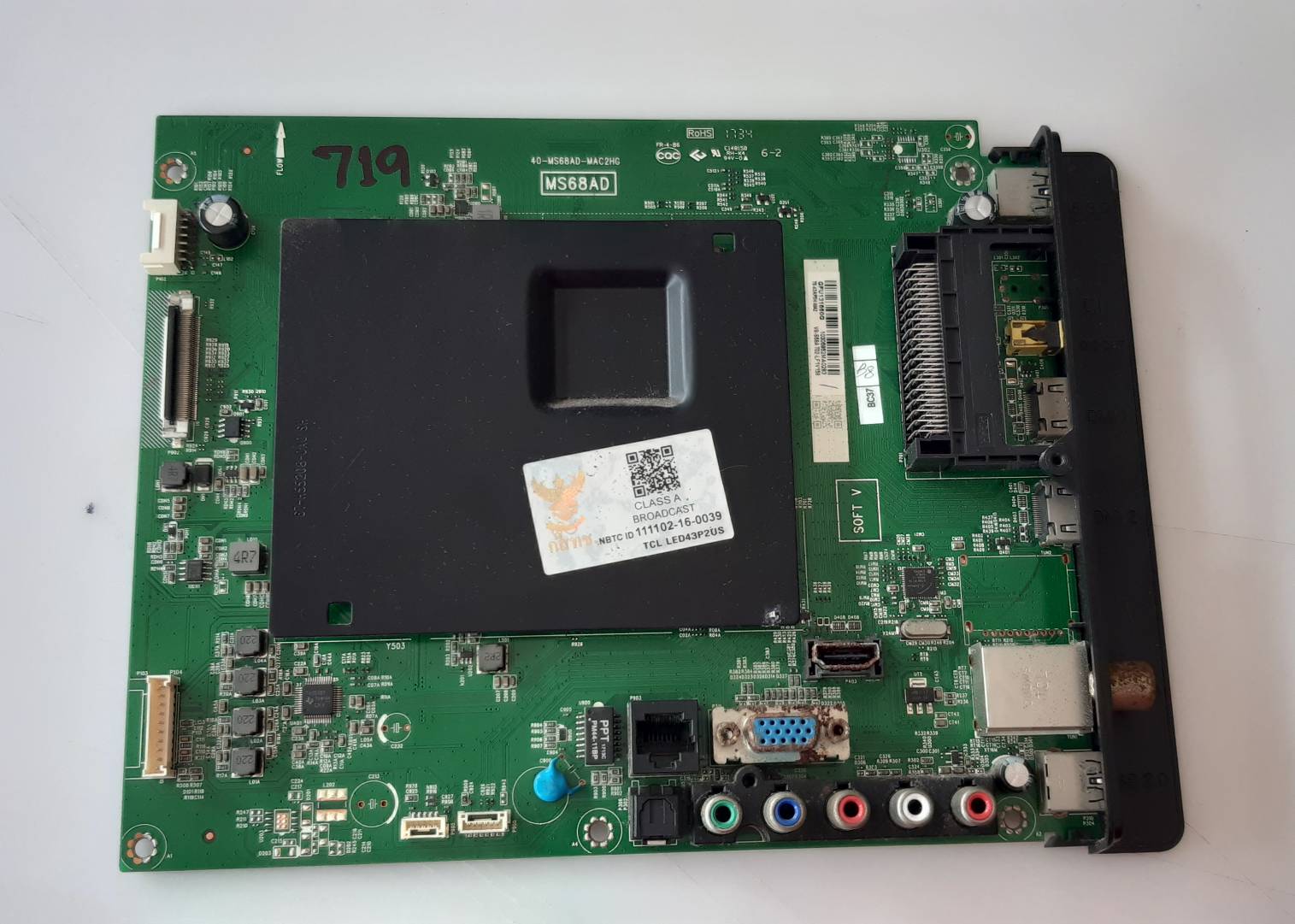 อันที่ 719 TCL 43P2US ซีสเตร็ม 40-MS68AD-MAC2HG ดีเทสแล้ว