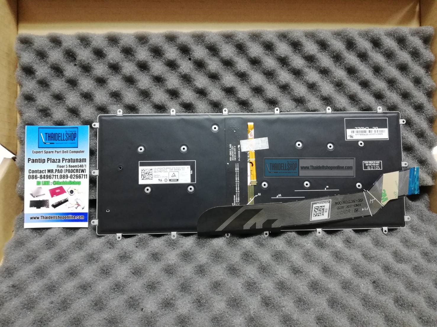 Keyboard Dell inspiron 14 7460 T/E มีไฟ DPN : 9GW79 K9GT3 ของแท้จากศูนย์ Dell