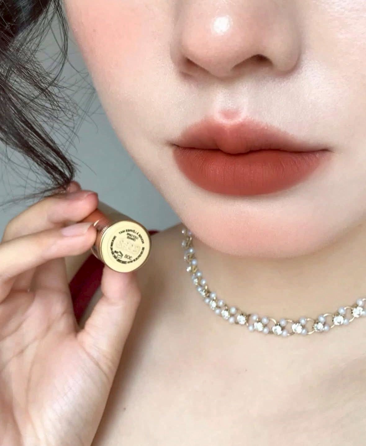 ลิปสติก Gucci Rouge a Levres Mat Lip Colour 3.5g # 308 Lucy Dark Orange