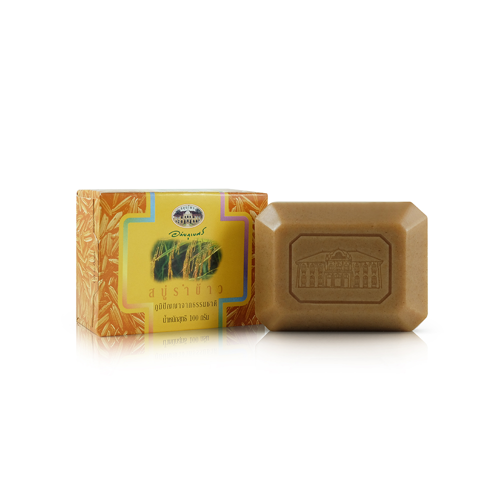 F12 [อภัยภูเบศร] สบู่รำข้าว 100g.