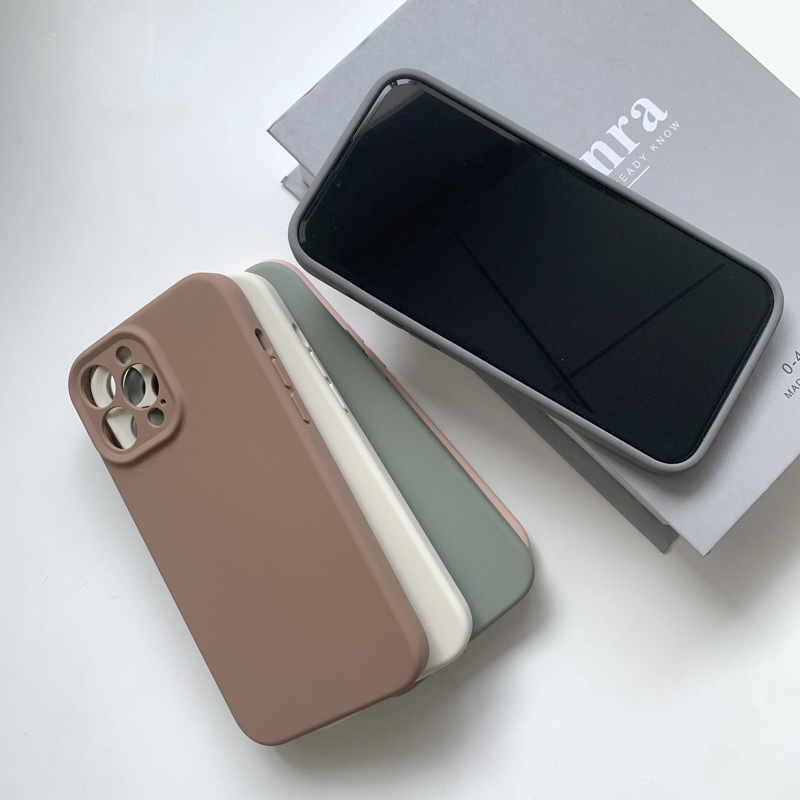 Silicone premium with camera Case (bluegray colors)