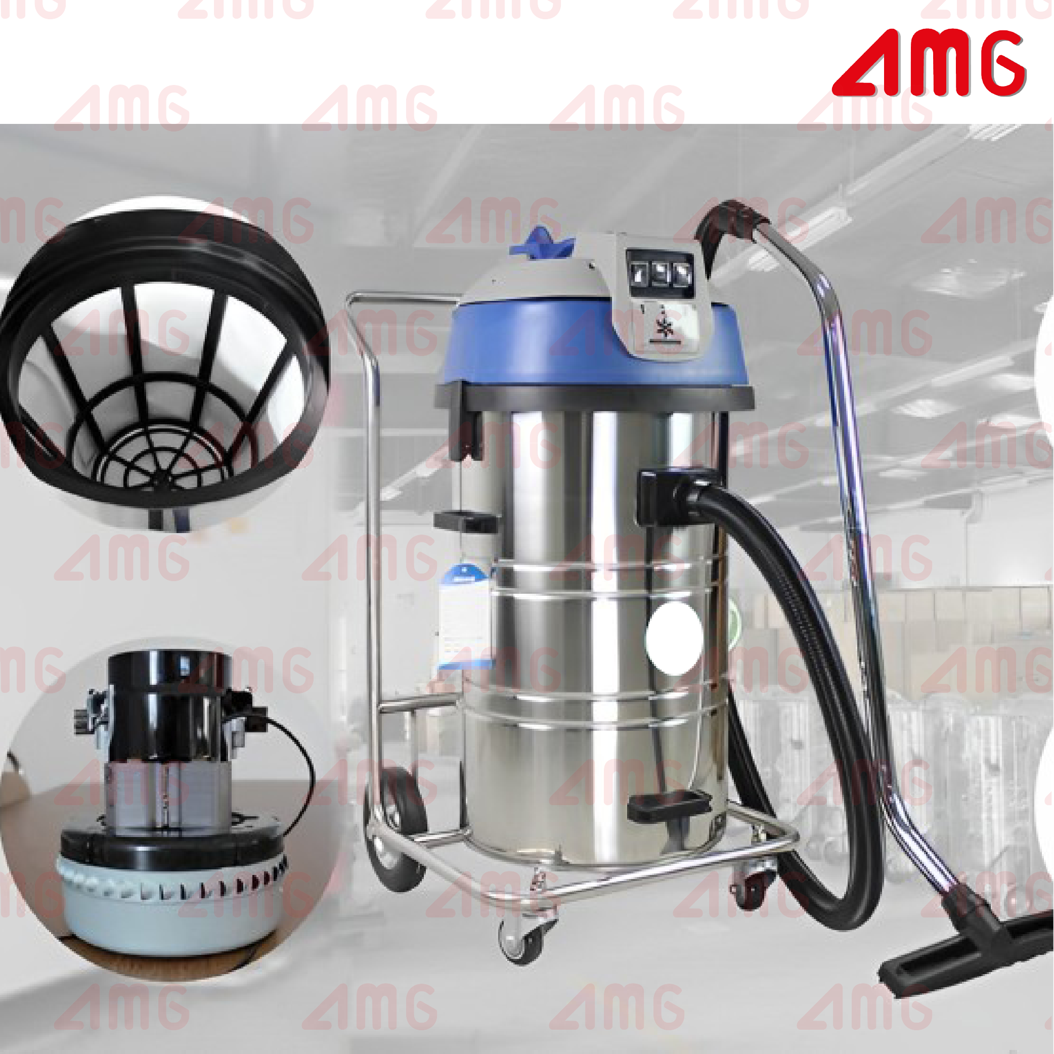 เครื่องดูดฝุ่นอุตสาหกรรม รุ่น AMG industrial 80 TILT