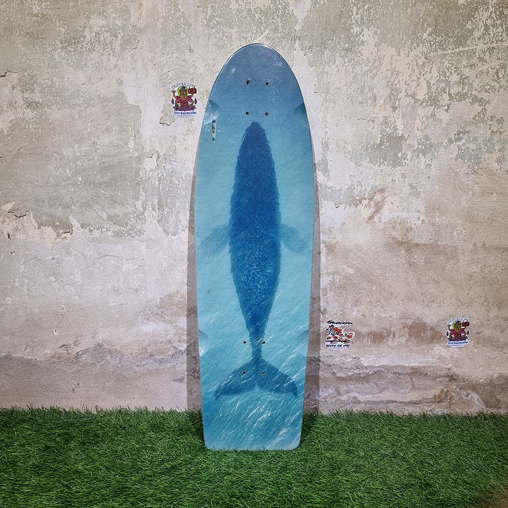 [0301] บอร์ดไม้สเก็ตบอร์ด Surfskate deck ขนาด 34"x 10" ลายสวยงาม พร้อมติดกระดาษทรายแล้ว