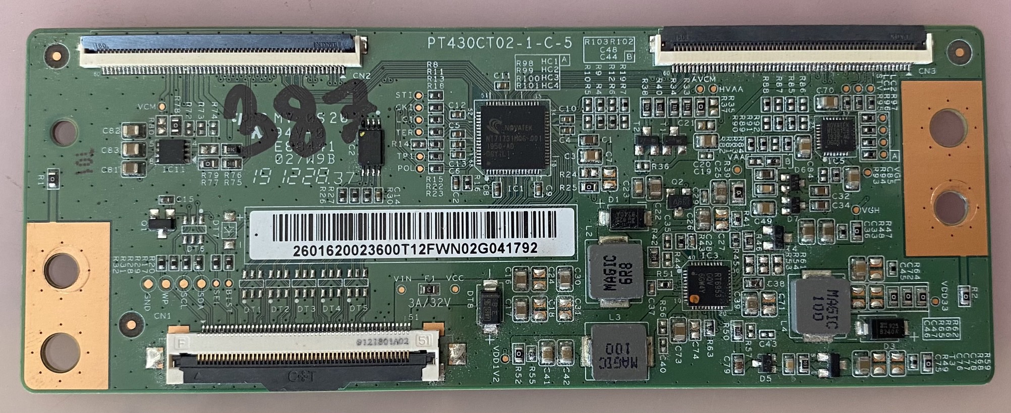 อันที่ 387 JVC LT-43H300 ทีคอน PT430CT02-1-C-5 ดีเทสแล้ว