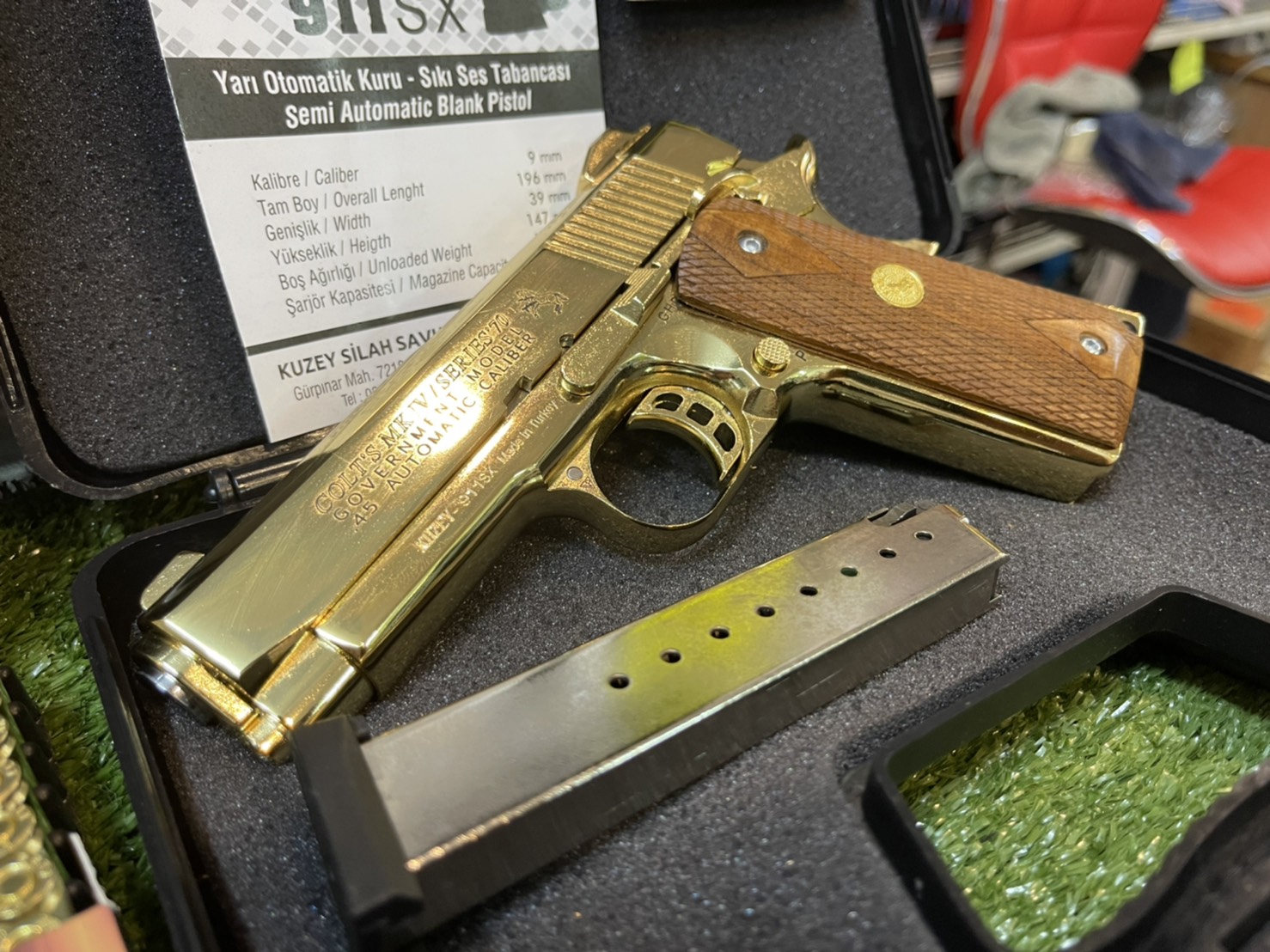 KUZEY M1911 ลาย Series 70 ลำกล้อง 4" ทอง