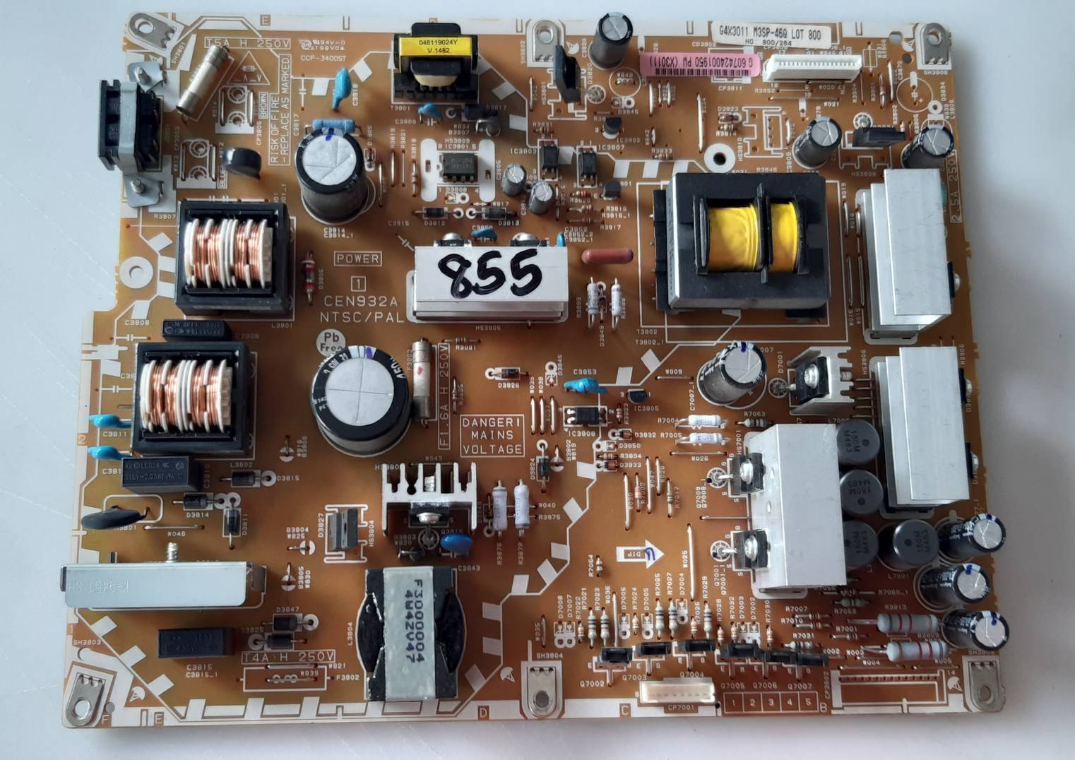อันที่ 855 SHARP LC-50LE440M ซัฟฟลาย CEN932A ดีเทสแล้ว