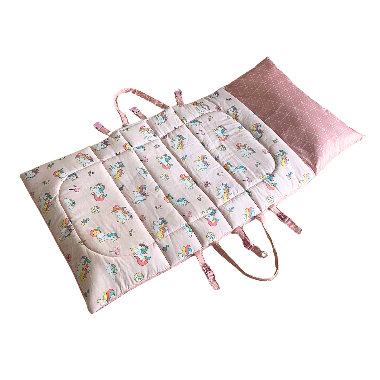 ที่นอนอนุบาล รุ่นหมอนยาวเย็บติดที่นอน (ไม่มีผ้าห่ม) lovely nap