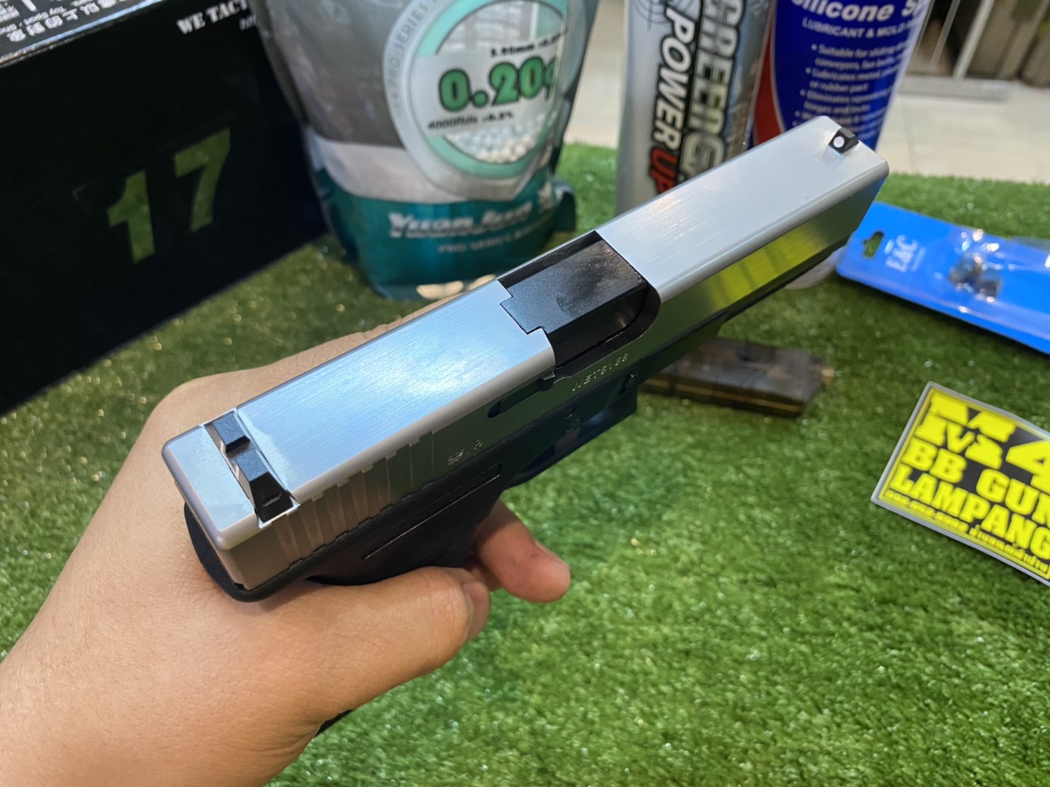 WE Glock17 Gen3 – สีเงิน