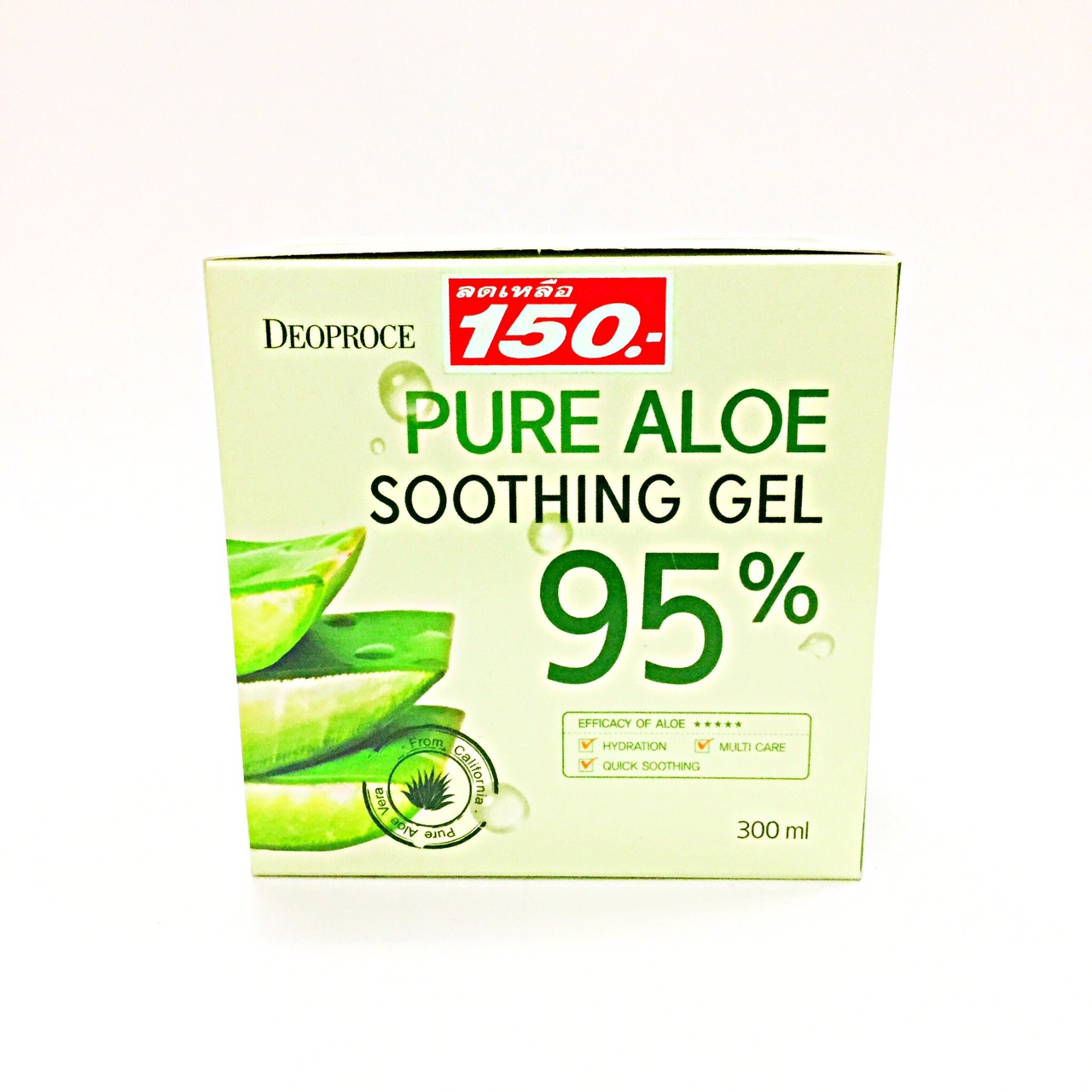 [DEOPROCE] ดีโอพรอเซ่ เพียว อโล ซูททิ่ง ครีมบำรุงผิว ว่านหางจระเข้ 300ml.