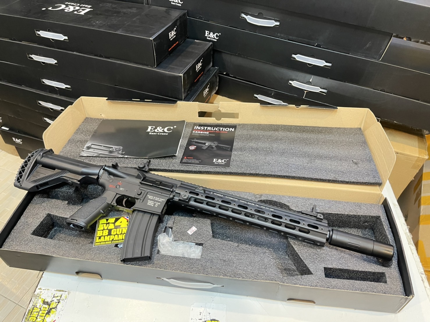 E&C 106 S2 : Geissele HK 416 SMR 14.5 บอดี้โลหะ