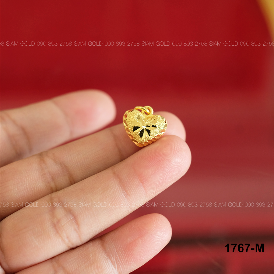 จี้หัวใจจิกตัดลาย (M)