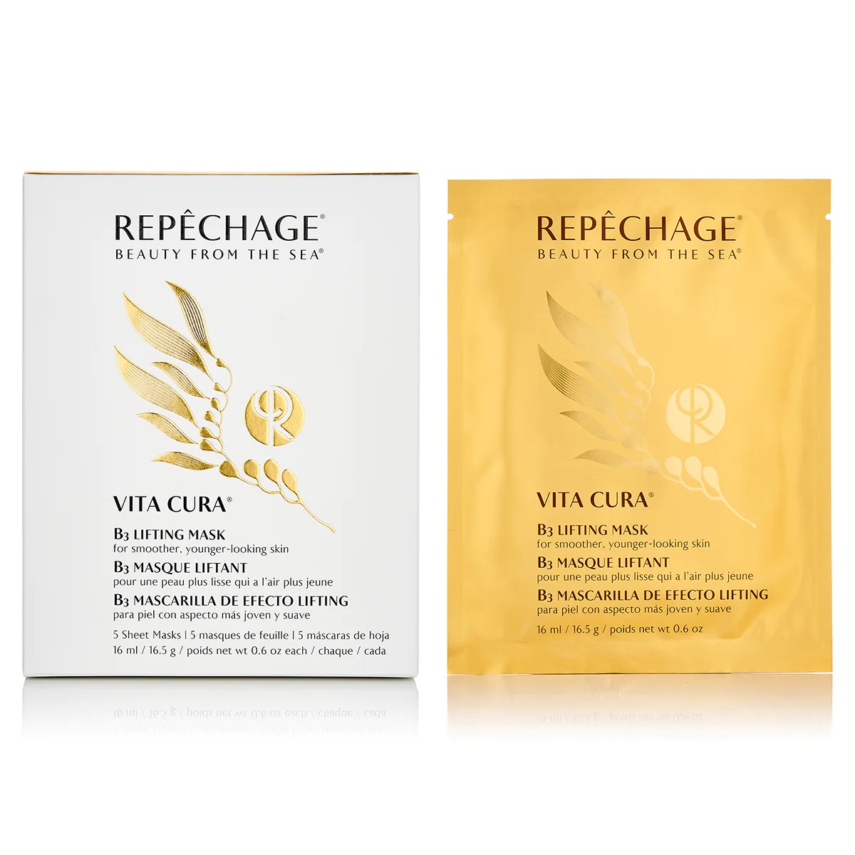 1 ชิ้น Repechage Vita Cura B3 Lifting Mask ๅ Sheet Masks (1x16 ml) 0 กก.
