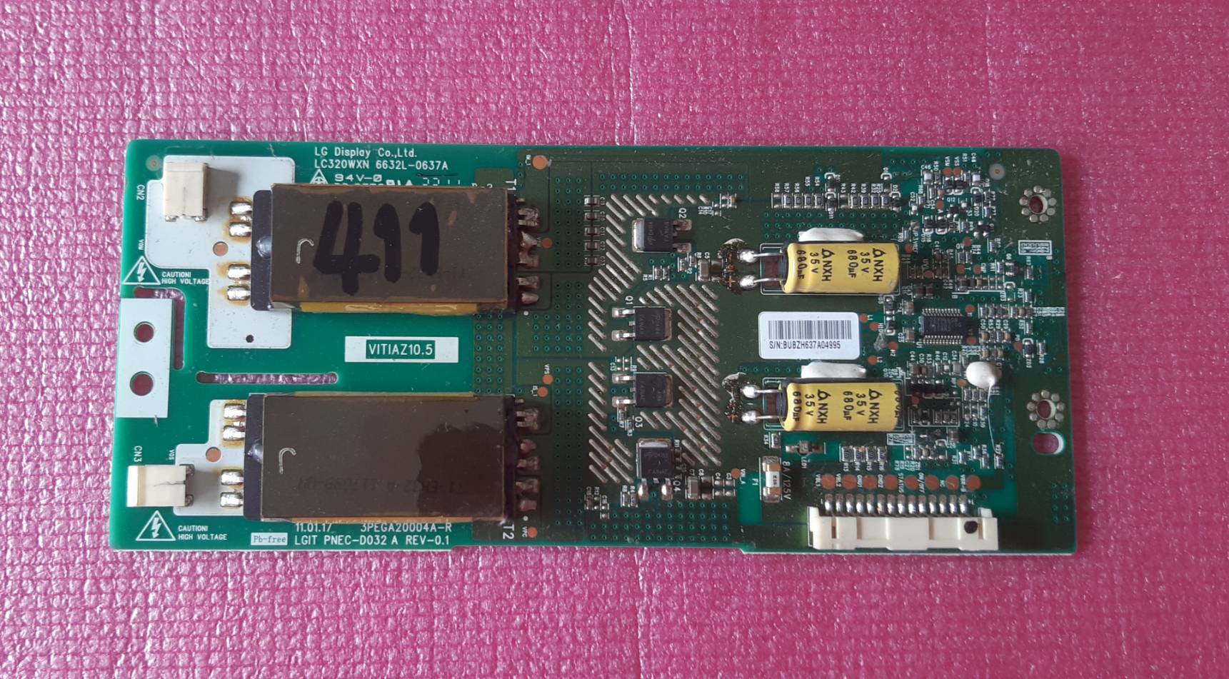 อันที่ 411 LG 32LK311 อินเวอร์เตอร์ 6632L-0637A LC320WXN ดีเทสแล้ว