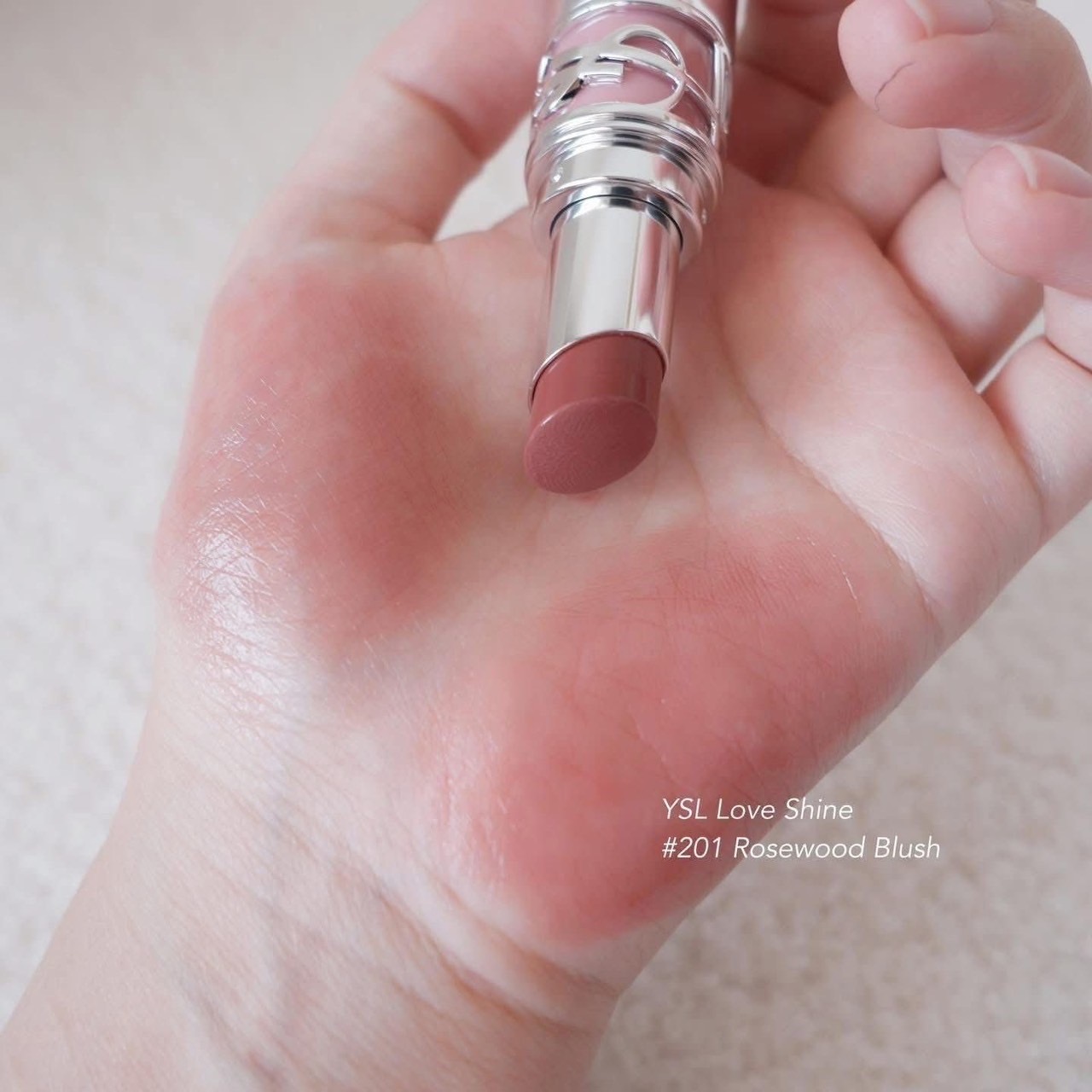 ลิปสติก YSL Loveshine Lipstick 1.3g # 201 Rosewood Blush