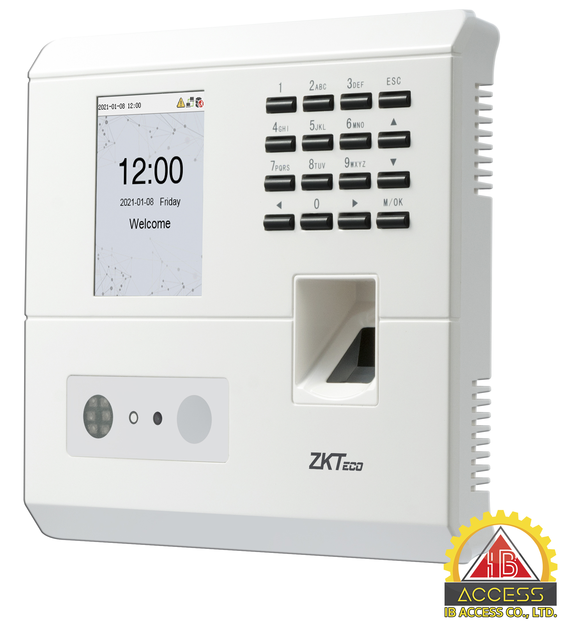 เครื่องสแกนใบหน้า ยี่ห้อ ZKTeco รุ่น MB10-VL (ID) รองรับระบบ Access Control