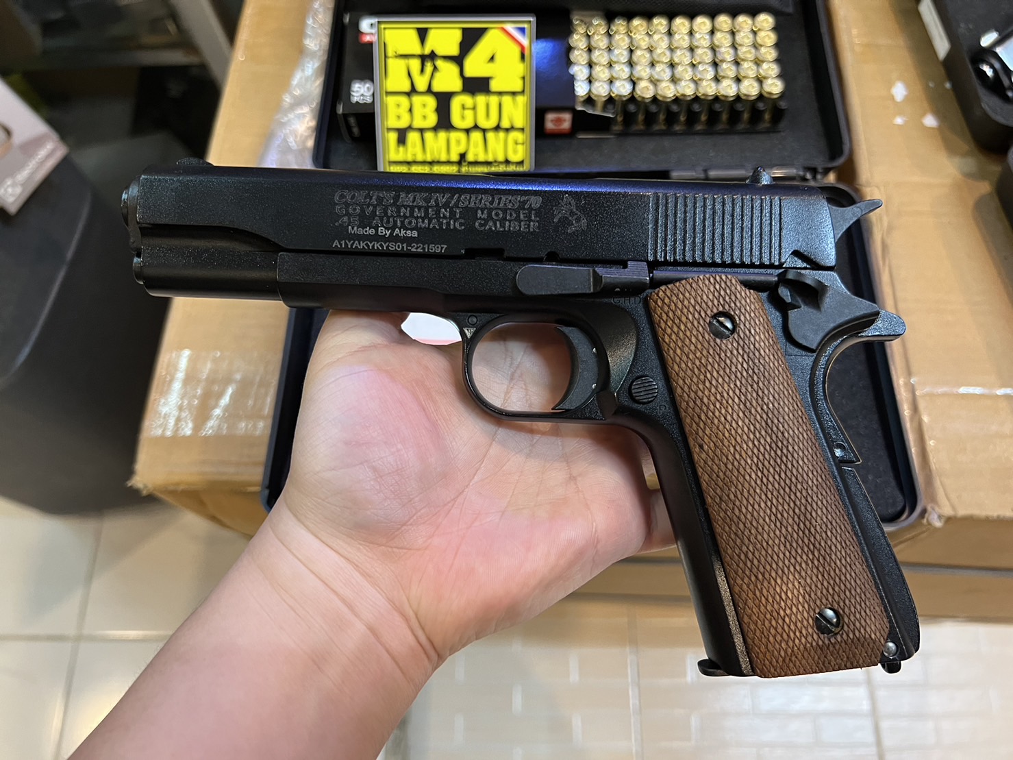 AKSA COLT 1911 ลาย Series 70 สีดำ