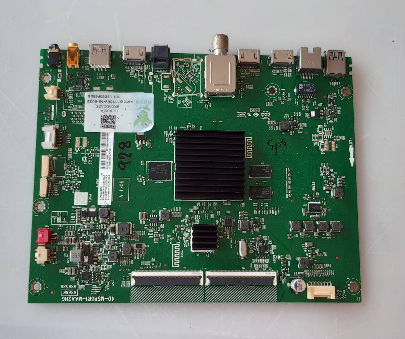 อันที่ 928 TCL 55P65US ซีสเตร็ม 40-MS86R1-MAA2HG ดีเทสแล้ว