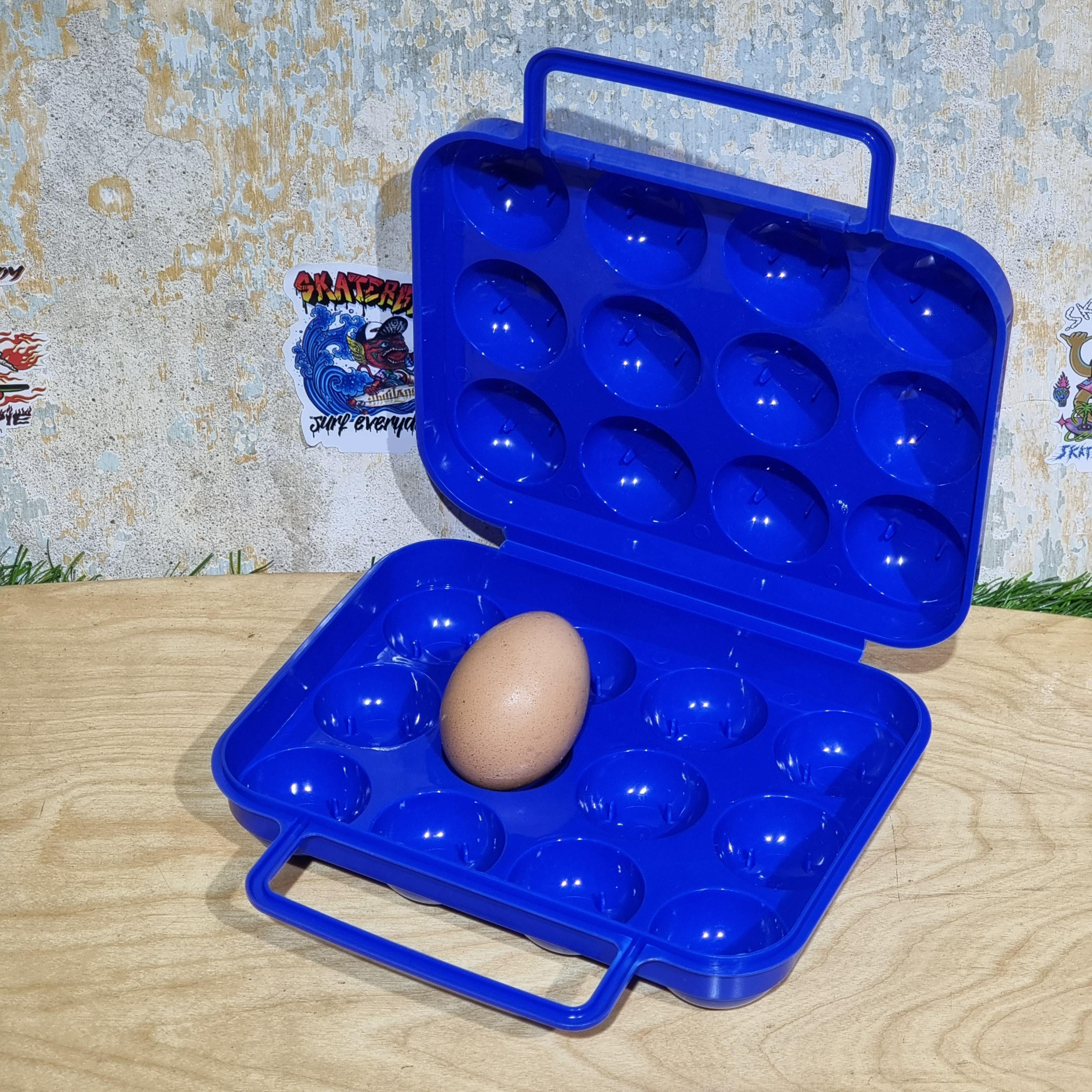 [1200] กล่องเก็บไข่ กันกระแทก กันแตก พกพาแคมปิ้ง 6-12 ฟอง