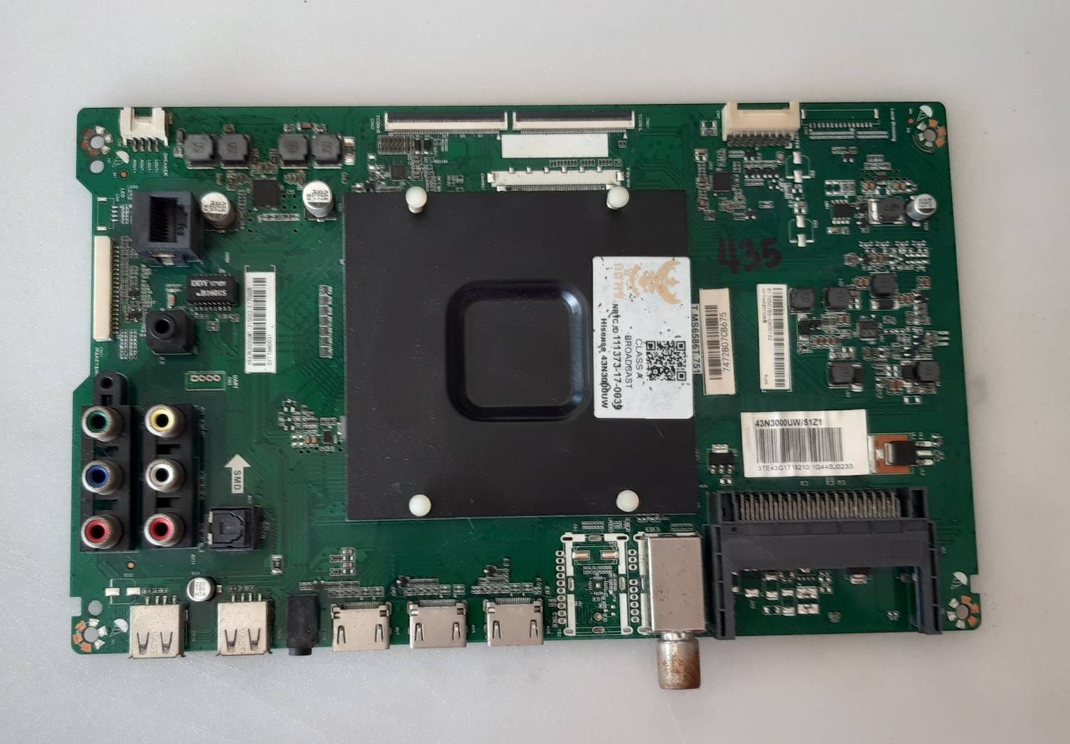 อันที่ 435 Hisense 43N3000UW ซีสเตร็ม T.MS6586T.751 ดีเทสแล้ว