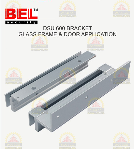 U Bracket สำหรับประตูกระจกบานเปลือยบน+ล่าง ยี่ห้อ BEL รุ่น DSU-600
