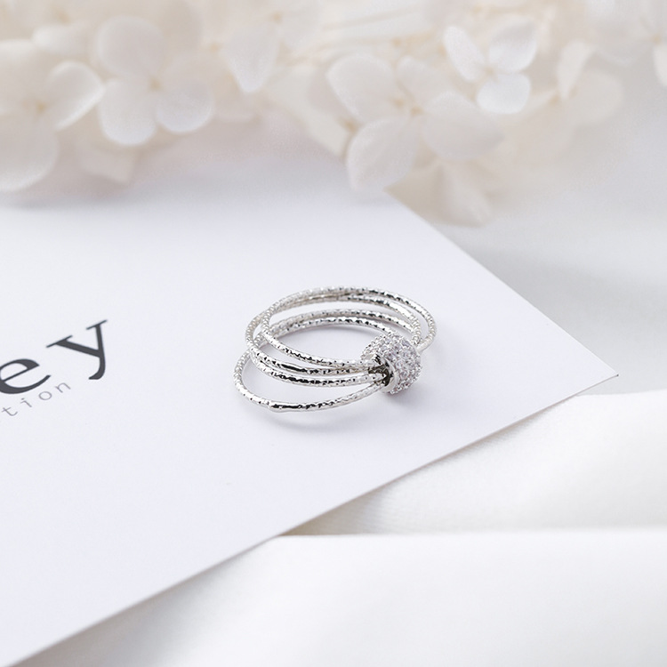 แหวนห่วงสีเงินสำหนับสาวหวานในสไตล์คลาสสิค silver ring sweet love