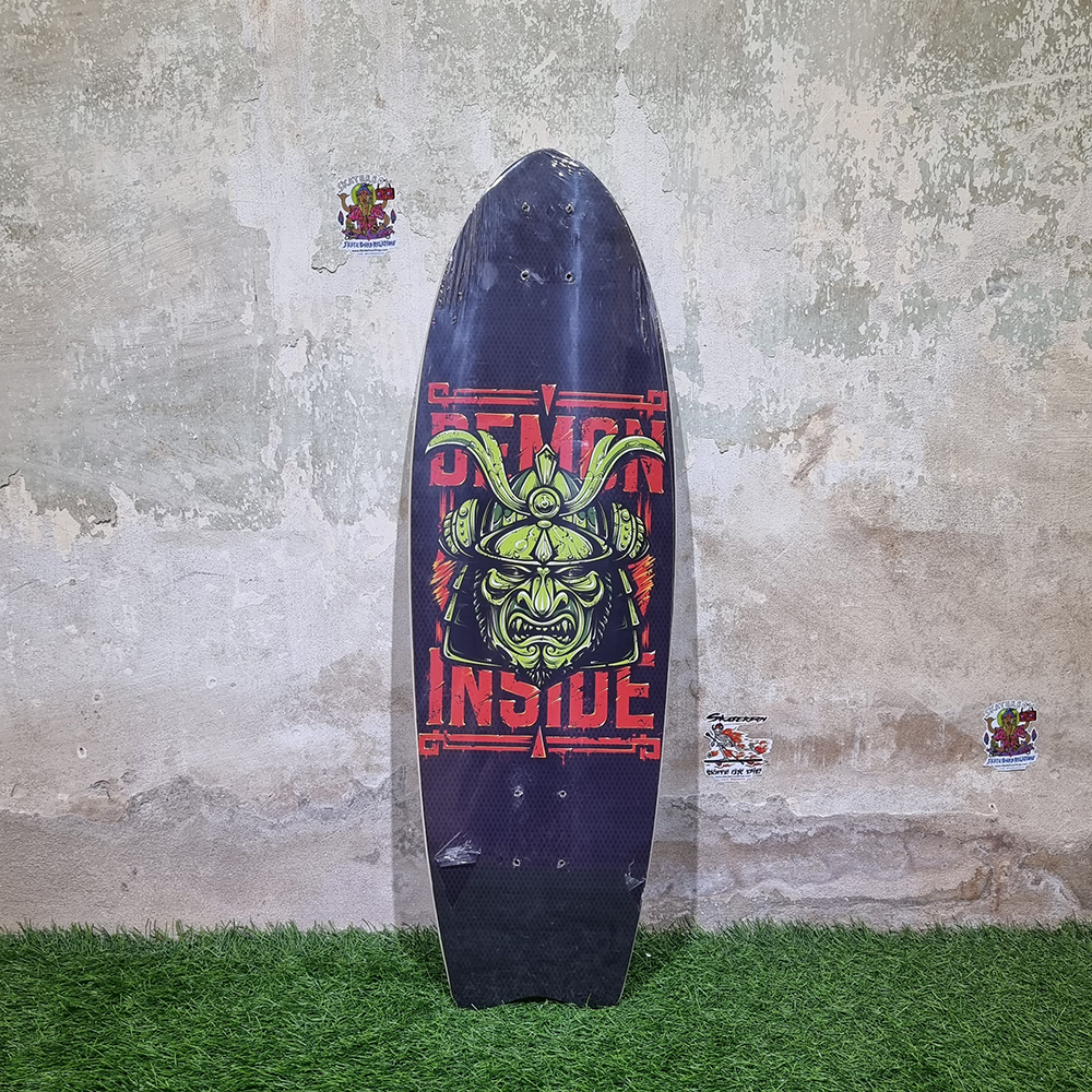 [0301][พร้อมส่ง]บอร์ดไม้สเก็ตบอร์ด Surf skate deck ขนาด 32"x10" ลายสวยงาม พร้อมติดกระดาษทรายแล้ว