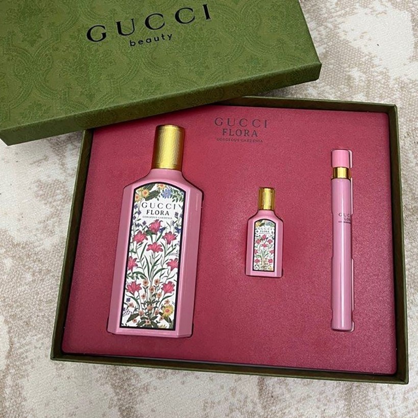 เซ็ทน้ำหอม Gucci Flora Gorgeous Gardenia EDP Set 3 Pcs.