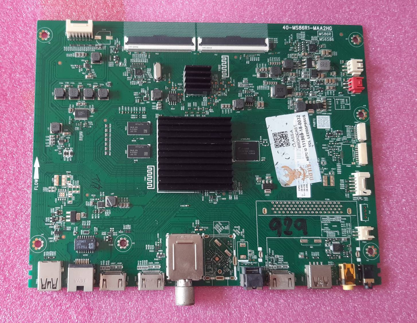 อันที่ 929 TCL 55P65US ซีสเตร็ม 40-MS86R1-MAA2HG ดีเทสแล้ว
