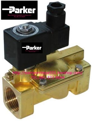 P-VE7322BAN00-Serie Parker Solenoid valve 2/2 size 1/2" ทองเหลือง แบบเปิด NO Pressure 0-20 bar 1.5-300 psi ส่งฟรีทั่วประเทศ