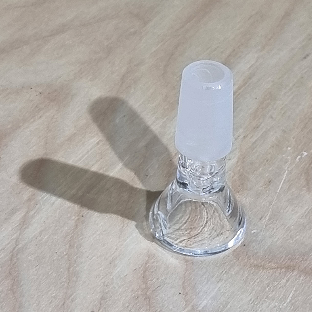 [1005] บัวผัน แก้ว ข้อต่อ 2ขนาดมาตราฐาน 14mm 18mm มีก้านจับกันร้อน หลากสี