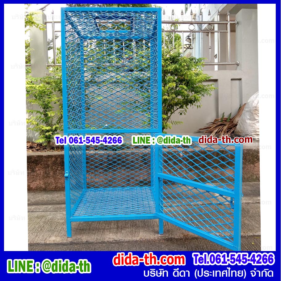 ตะแกรงทิ้งขยะขนาดใหญ่แบบมีประตู