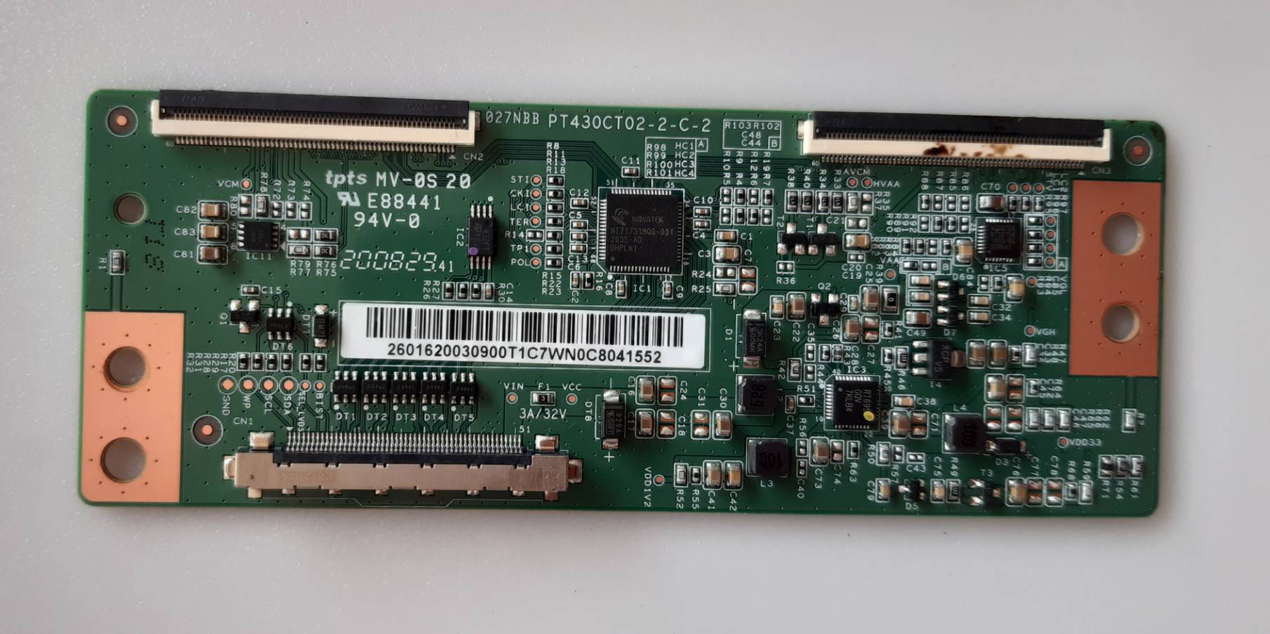 อันที่ 183 LG 43LF630T ทีคอน PT430CT02-2-C-2 ดีเทสแล้ว ราคา 650 บาท