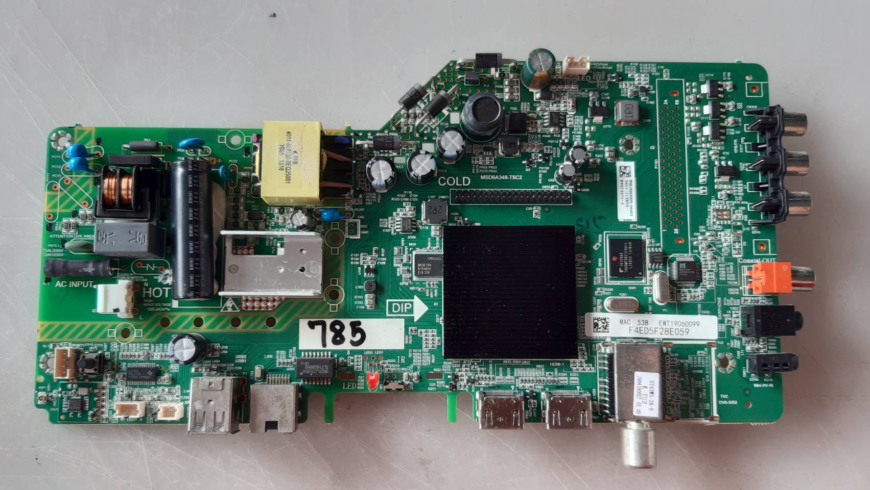 อันที่ 785 PHILIPS 32PHT5853S ซีสเตร็ม F4ED5F42B10A MSD6A348-T5C2 ดีเทสแล้ว