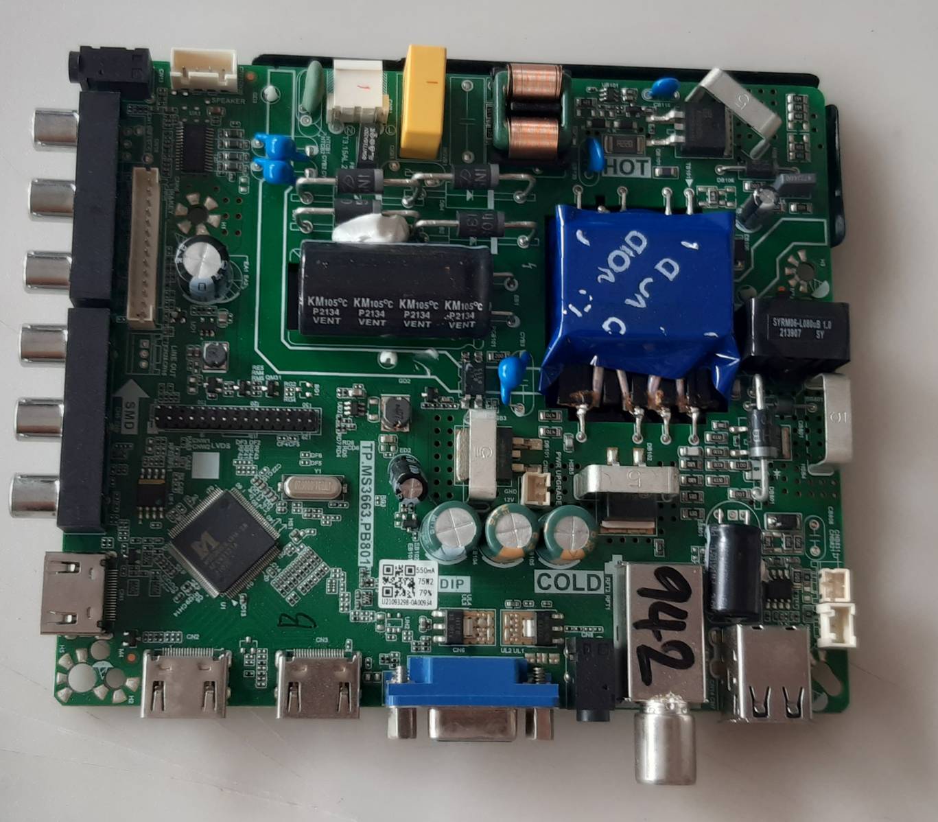 อันที่ 942 ACONATIC AN 43HD511AN ซีสเตร็ม TP.MS3663.PB801 ดีเทสแล้ว